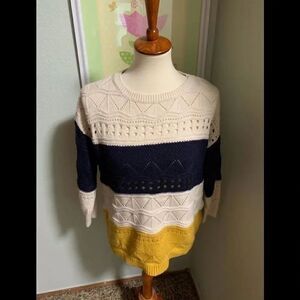 Charming Charlie Sweater 3/4 Length Sleeves. C19